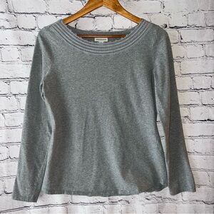 Sundance Women’s Long Sleeve Gray Cotton Blouse Size Medium